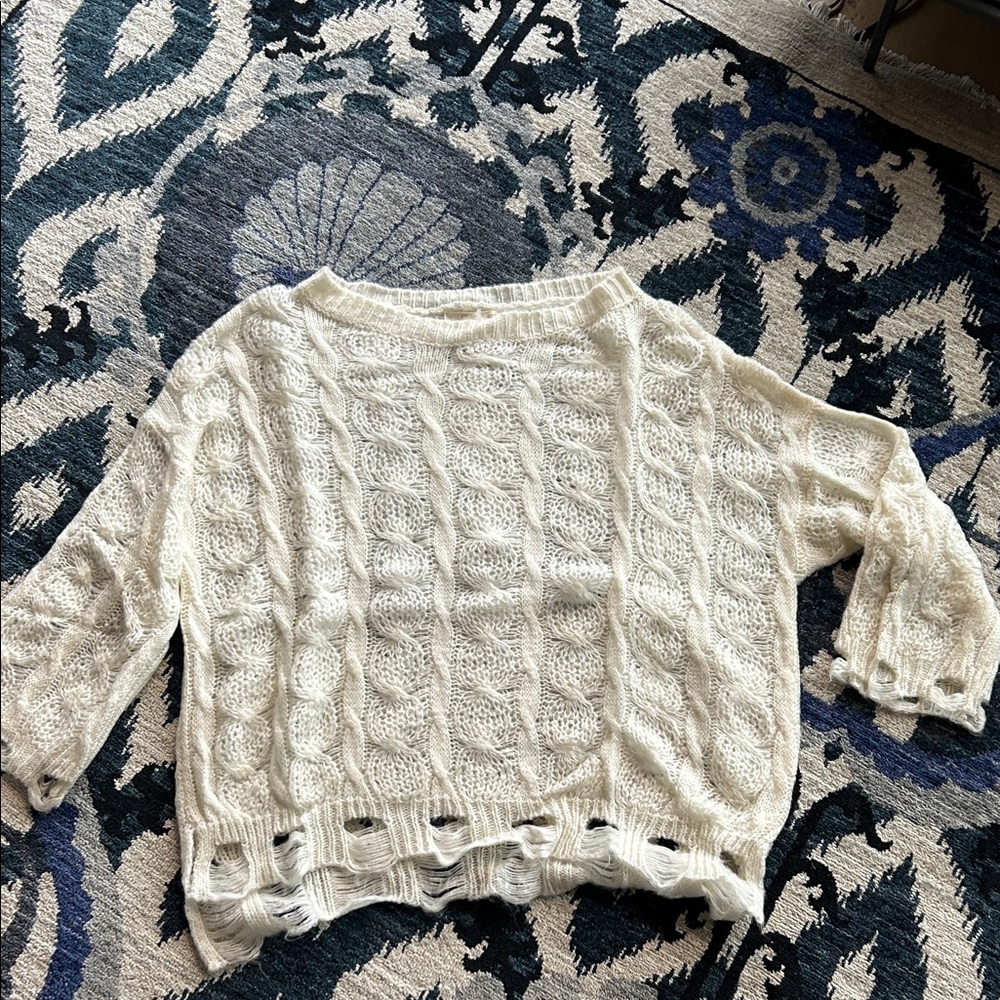 HOT & DELICIOUS OFF WHITE SWEATER